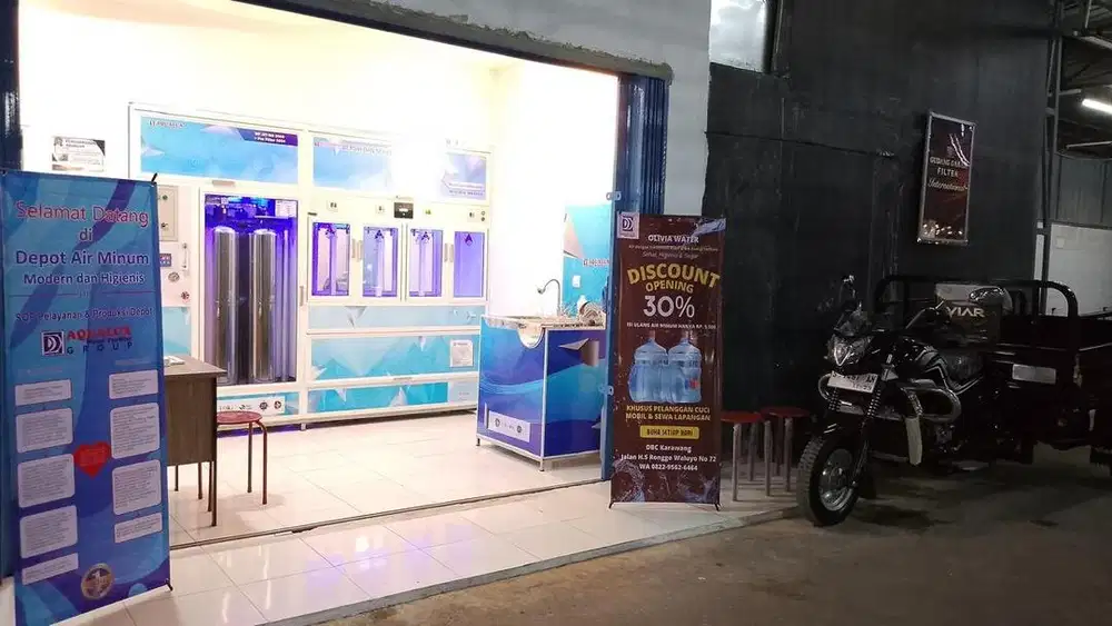 Disewakan Tempat usaha dan Mesin Depot Air minum isi ulang