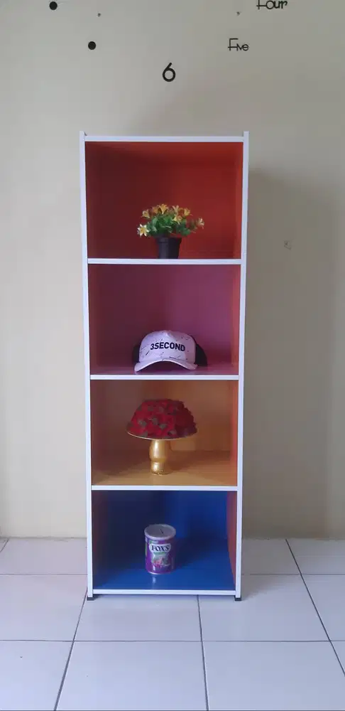 SALE RAK BUKU 4 TINGKAT