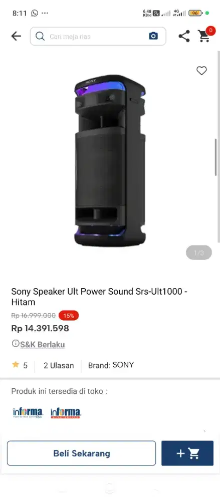 sony spekear ult power sound srsult-1000