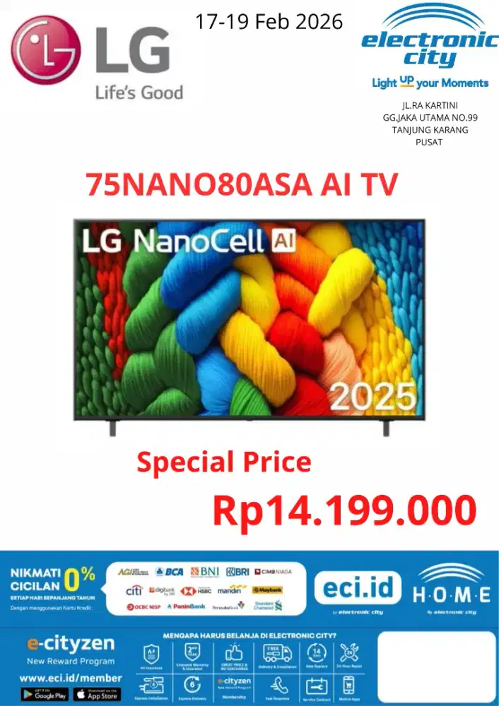 LG 75NANO80ASA AI TV New Series