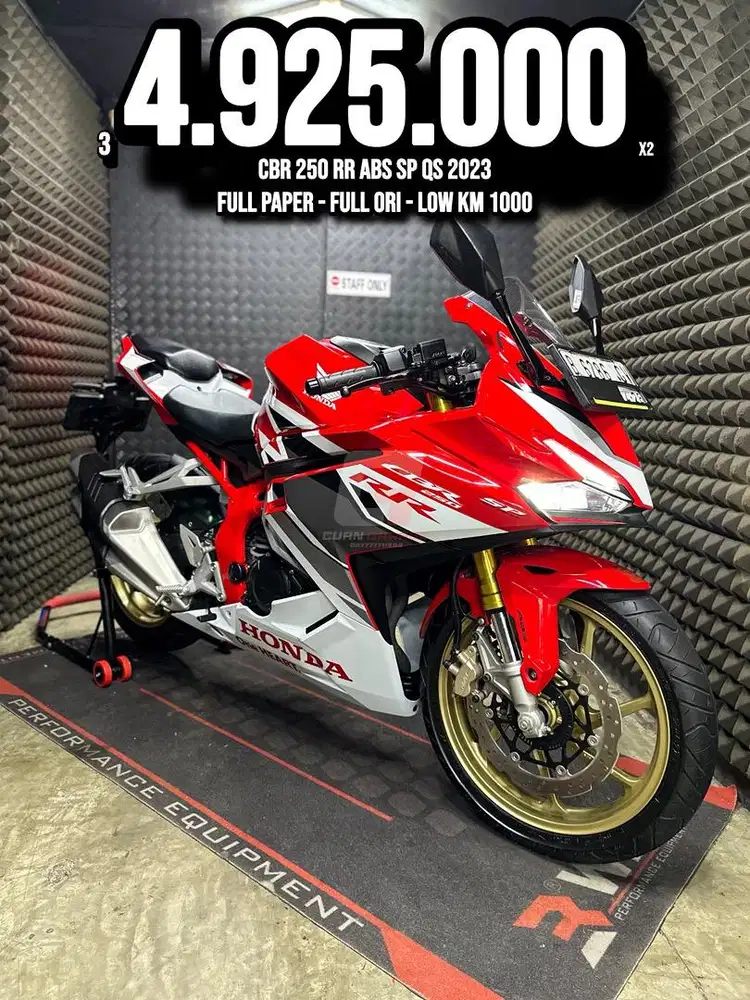 CBR 250 RR OR CBR250RR ABS SP QS RED RACE 2023 KM 1XXX FULL ORIGINAL