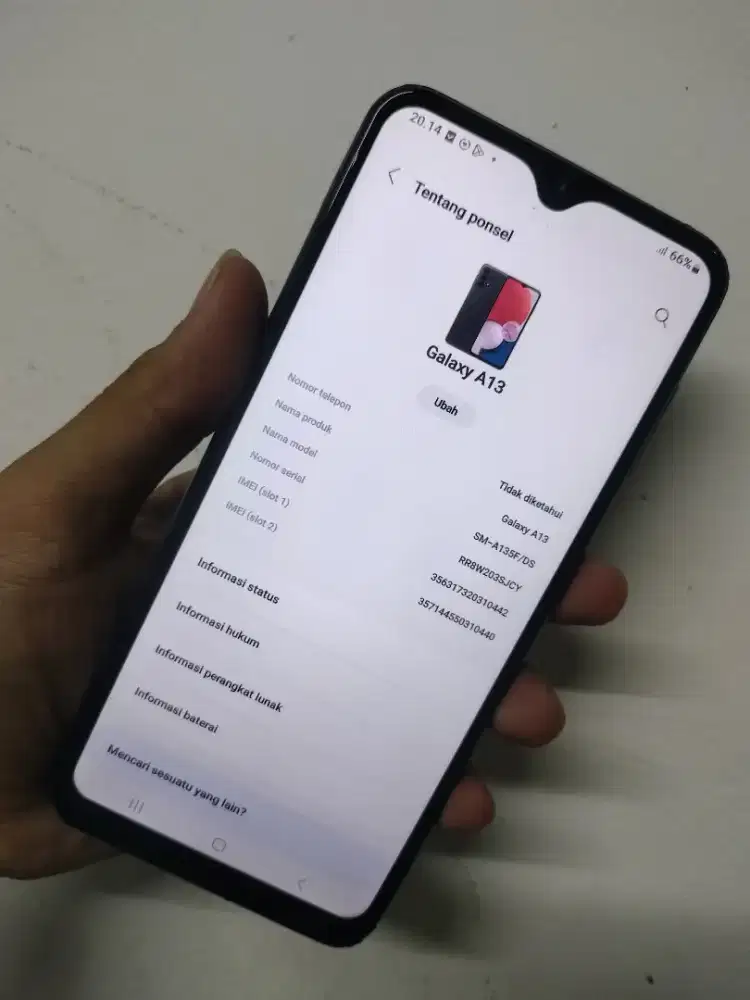 Samsung A13 ram 4/64 ( pas aja ) minat wa