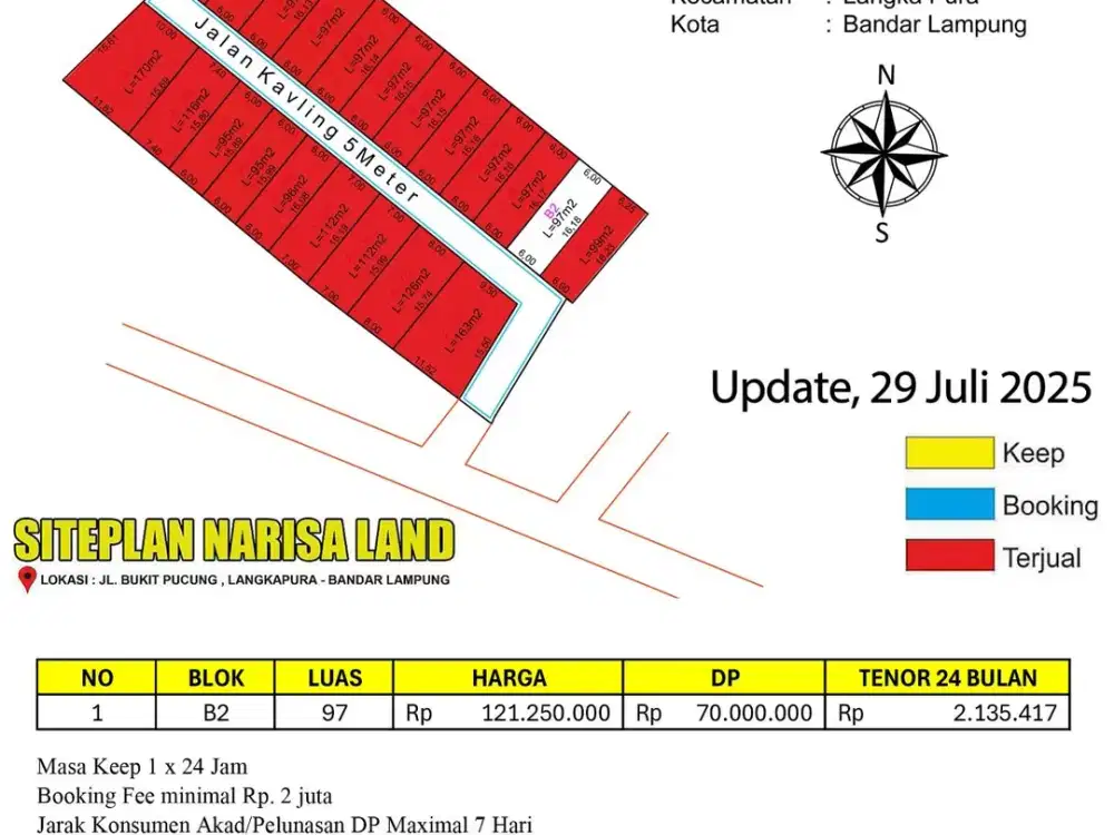 unit terakhir kapling view cantik kemiling