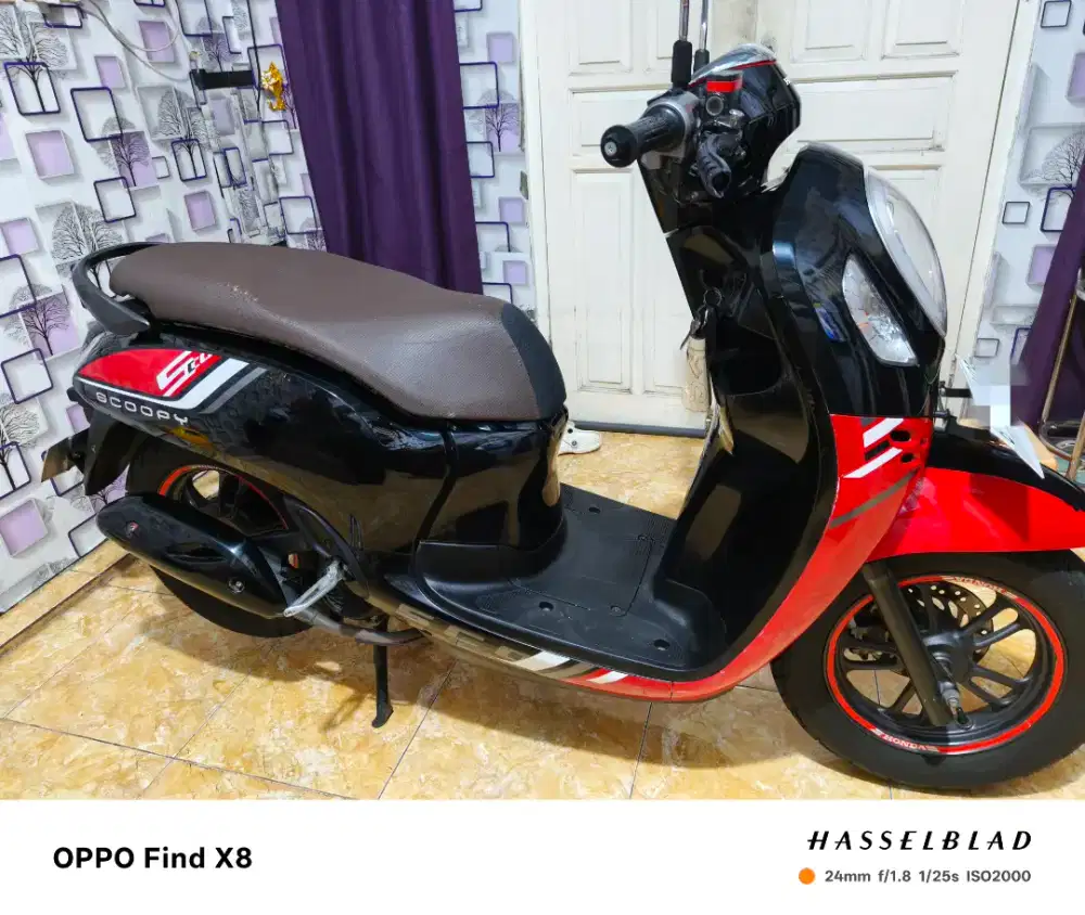 Di jual Honda Scoopy 2023 terawat ban baru beli