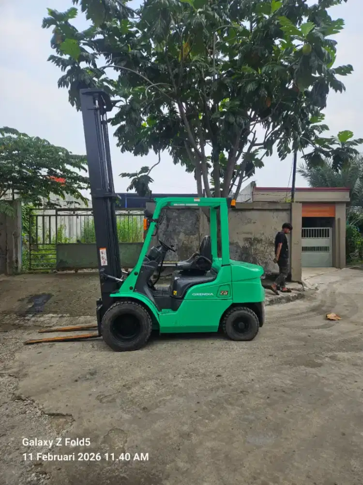 Forklift Mitsubishi 2,5 Ton,Manual,6 Meter,S4S,Ban Double,Tahun 2019