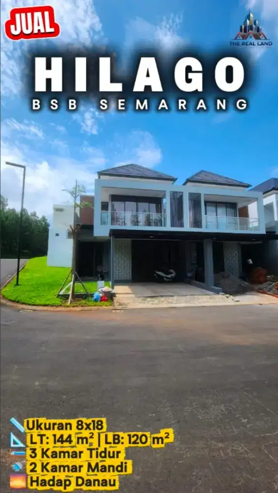 RUMAH DIJUAL HOEK DI HILAGO HOME RESORT BSB SEMARANG