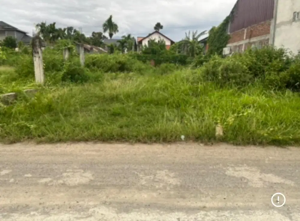 Tanah luas 283.M.padat lengkap pembatasan pagar gp lhong raya