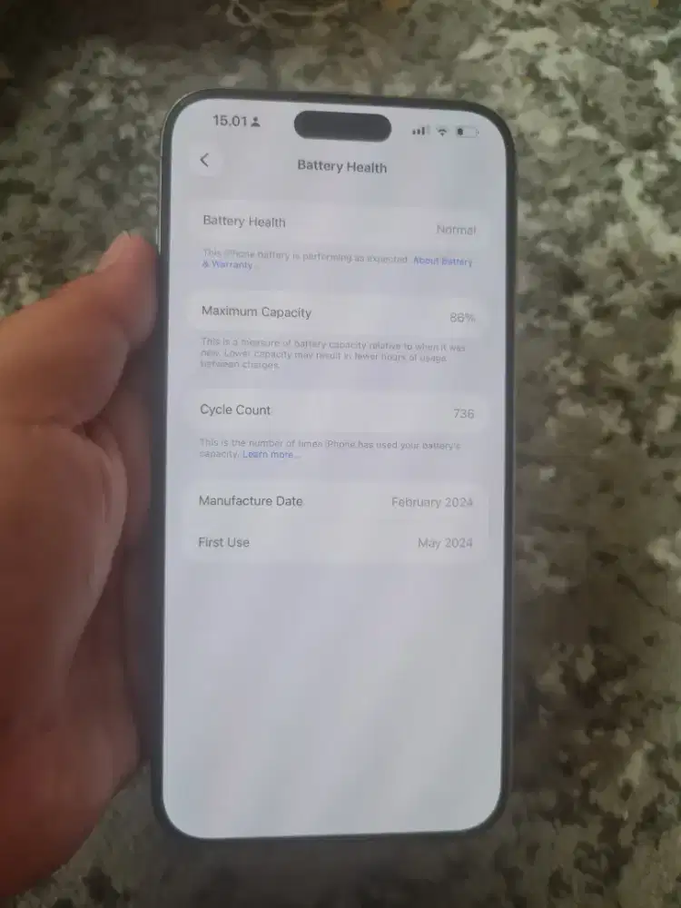 Iphone 15 Pro Max 256gb (1st hand, langsung user) Digimap, Mulussss