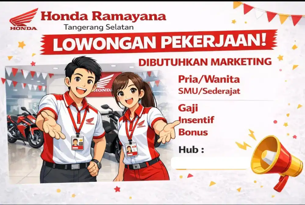 LOKER MARKETING HONDA MOTOR