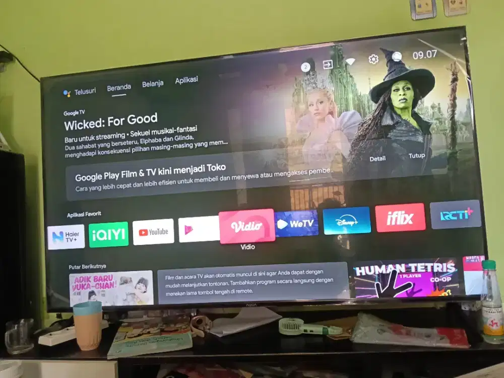 Jual televisi Aqua android 58 inchi