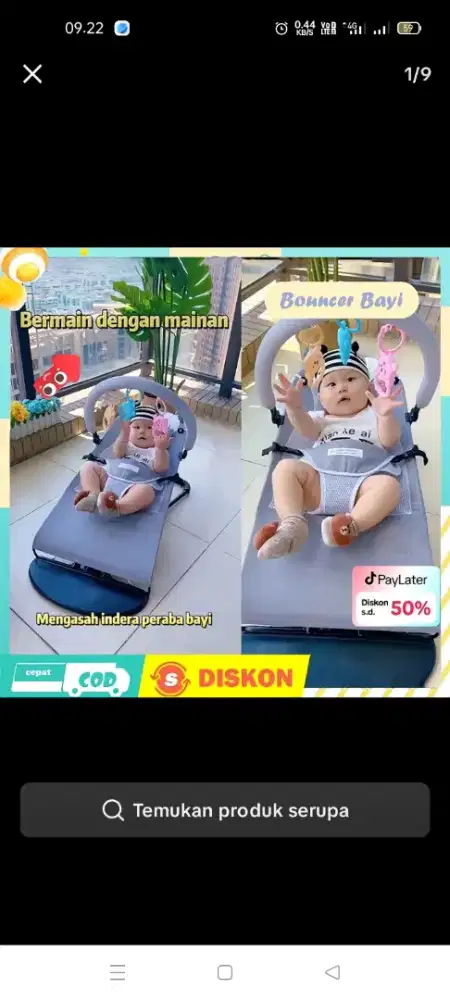 Boucher bayi, tempat tidur dan tempat duduk yang nyaman untuk bayi