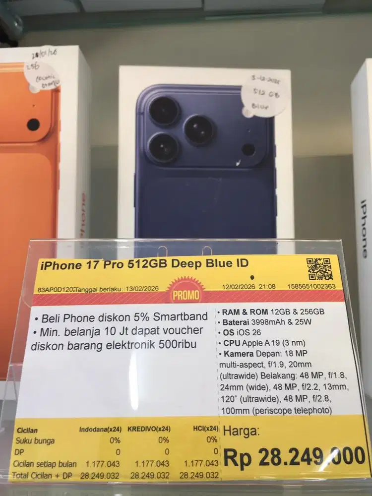 IPHONE 17 PRO 512GB DEEP BLUE ID