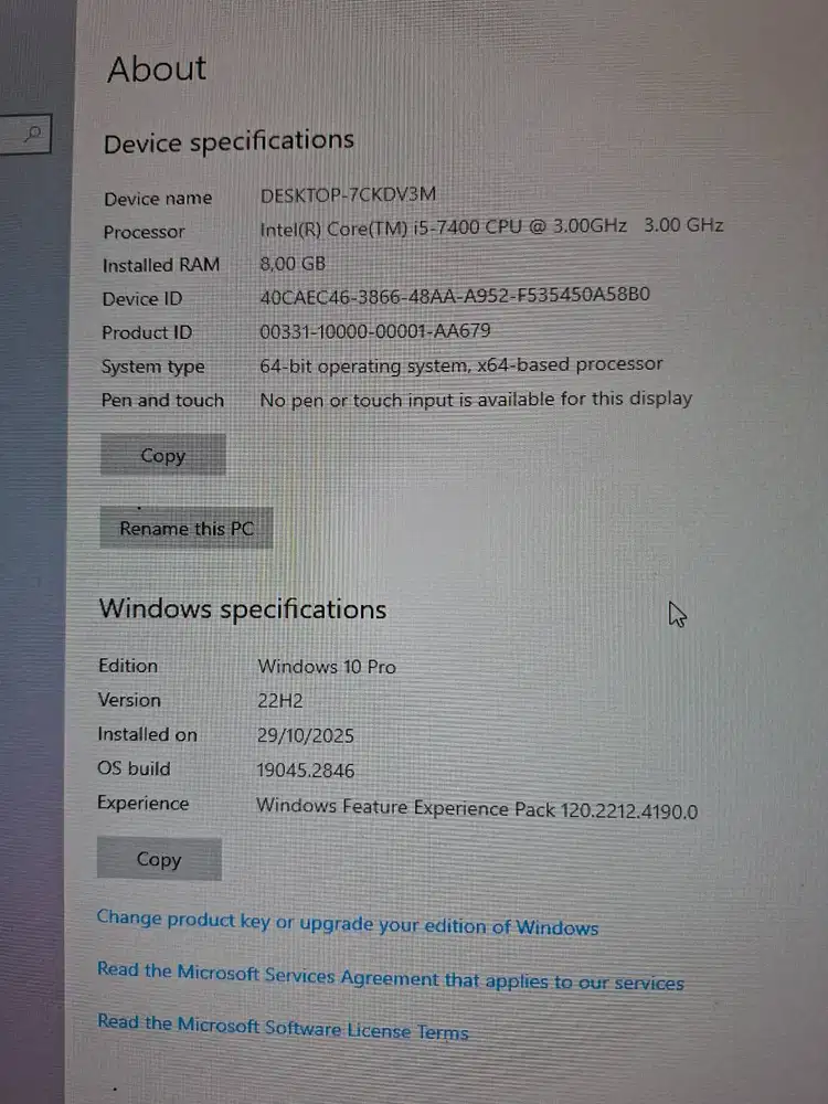 pc core i5 plus monitor