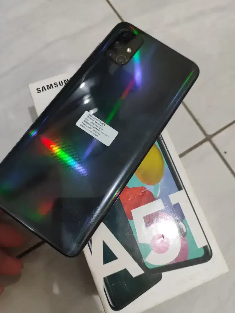 samsung a51 ram 6/128gb fullset minus matot LCD original normal