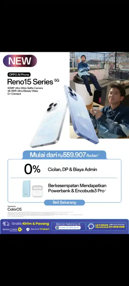 CASH/COD/KREDIT RENO 15 SERIES