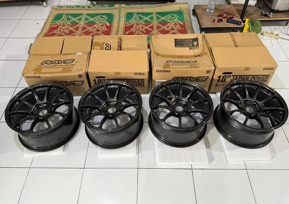 Japan Rays ZE40 5x114 5x112 Velg Ori Original Jepang JDM Racing R18