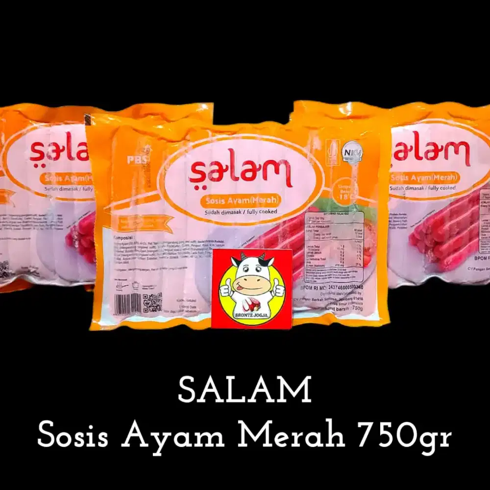 Salam sosis ayam merah 750gr - Brontz Jogja