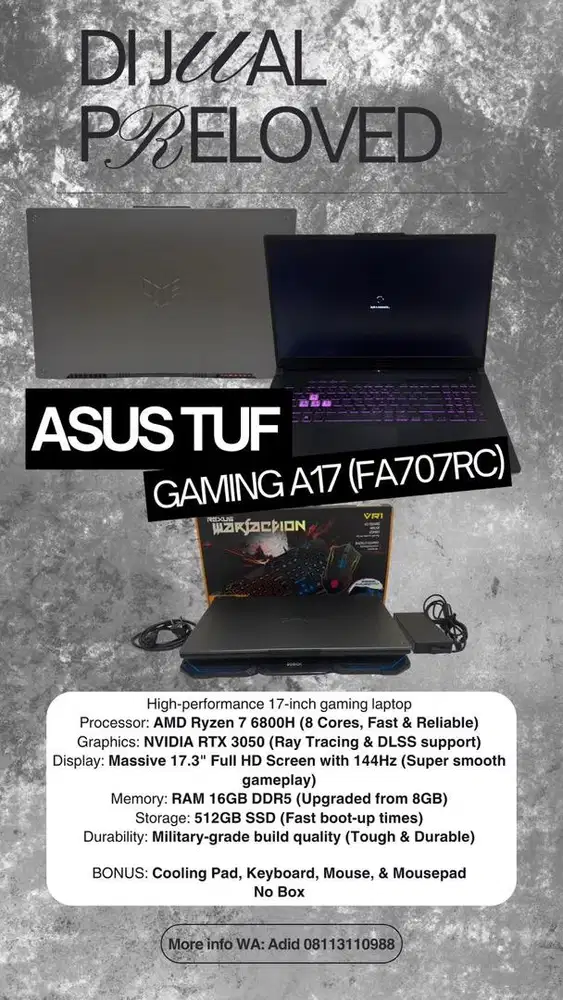 Asus TUF Gaming A17 (FA707RC)