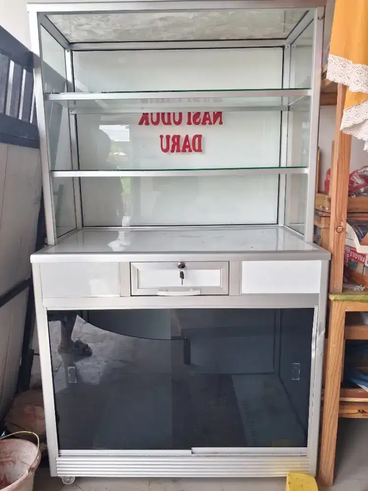 ETALASE BEKAS NASI UDUK DIJUAL CEPAT
