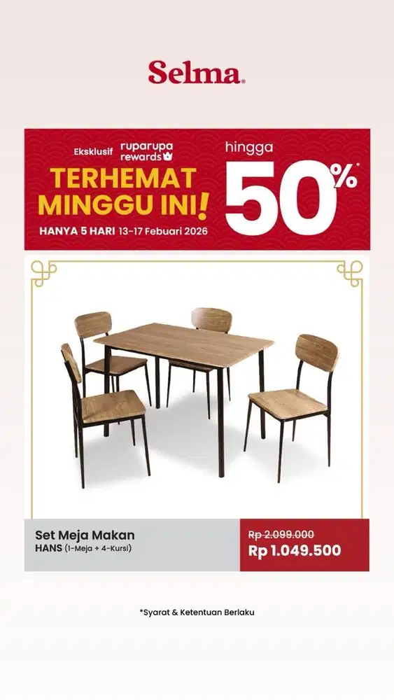 Meja makan HANS Selma