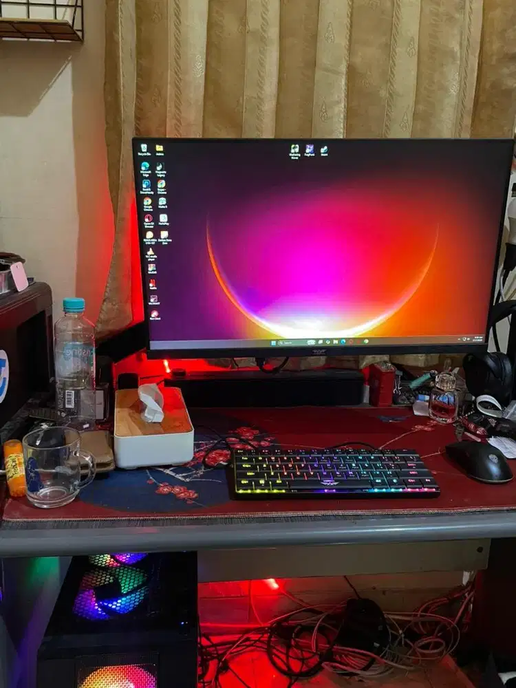PAKET LENGKAP PC GAMING RX 6600 + MONITOR + KEYBOARD + MOUSE