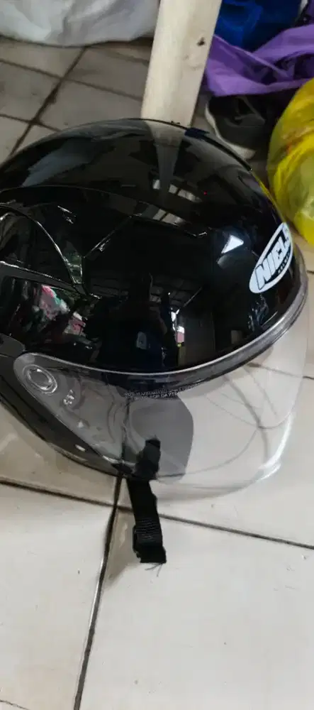 Helm half face merk niels