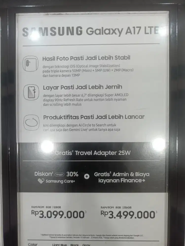 Samsung A17 4G 8/128