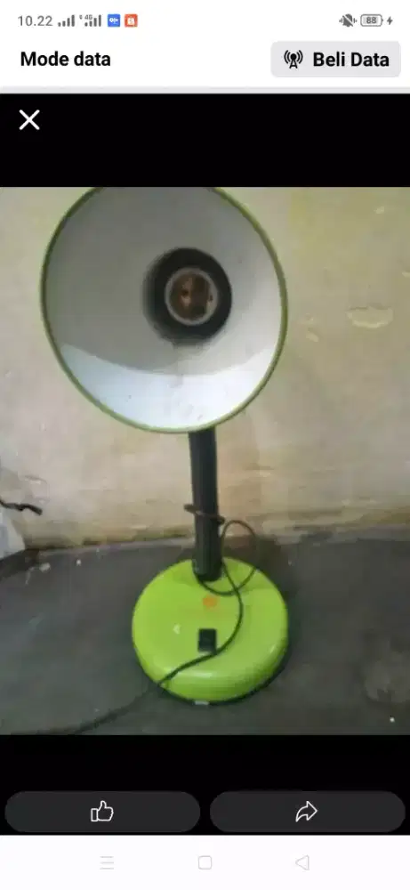 Lampu belajar bonus dikasih lampu nya