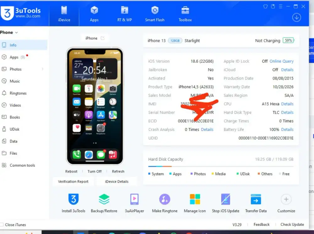 iPhone 13 128gb mulus