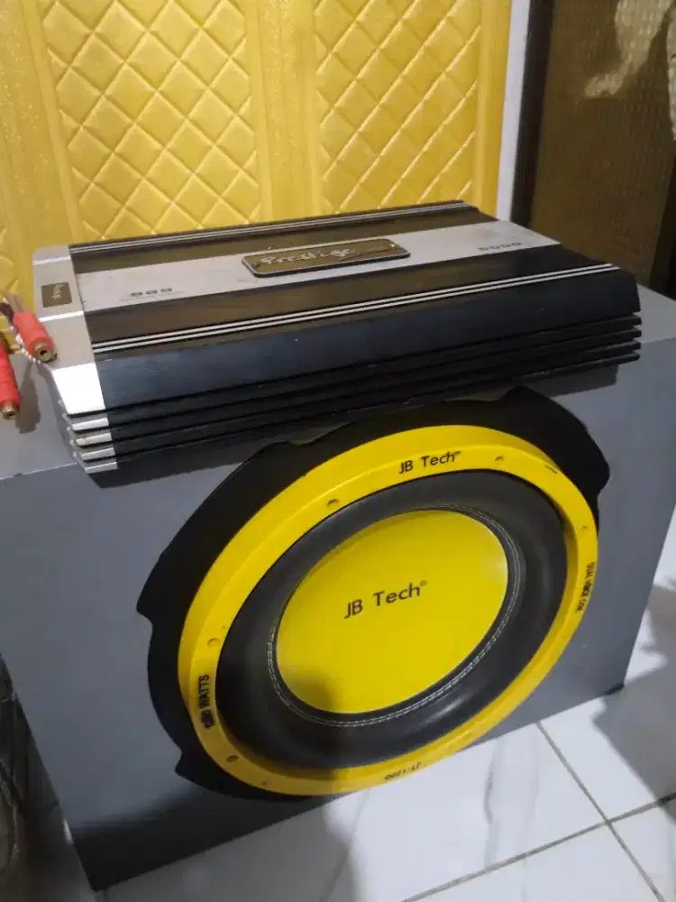 High power amplifier &subwoofer mobil