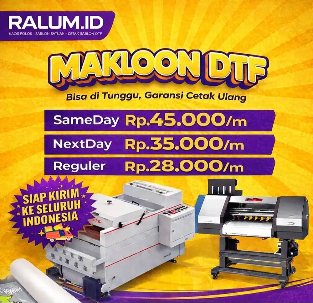 MAKLOON CETAK DTF – Bisa Ditunggu & Garansi Cetak Ulang!
