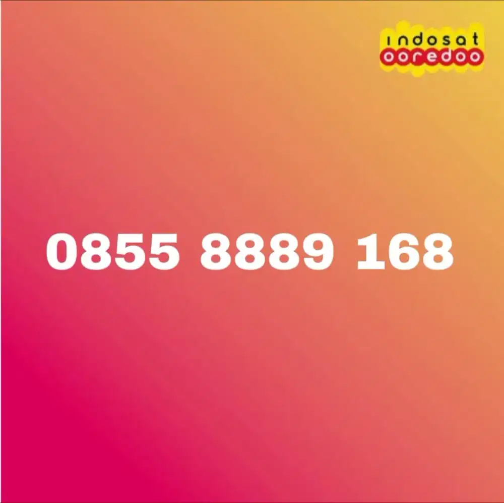 NOMOR CANTIK INDOSAT OOREDOO PRABAYAR 11 DIGIT ANGKA HOKI 168