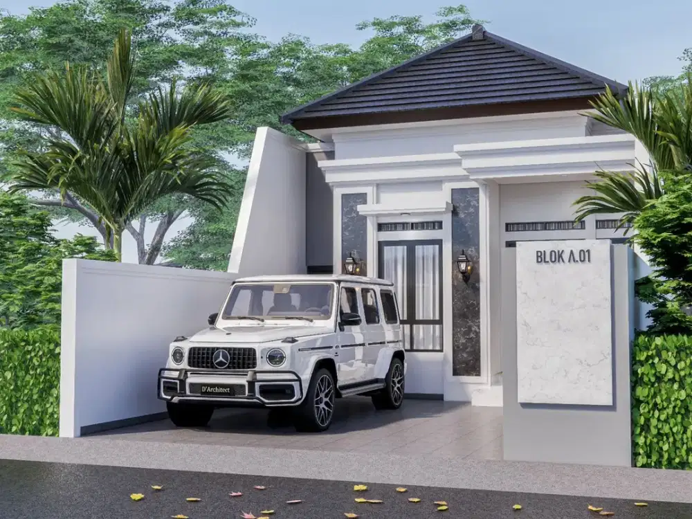 perumahan pinggir jalan padat karya