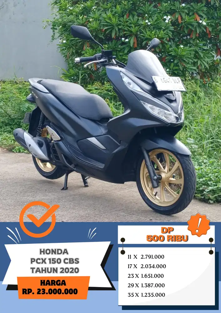 DP 500 RB!!. HONDA PCX 150 CBS TAHUN 2020