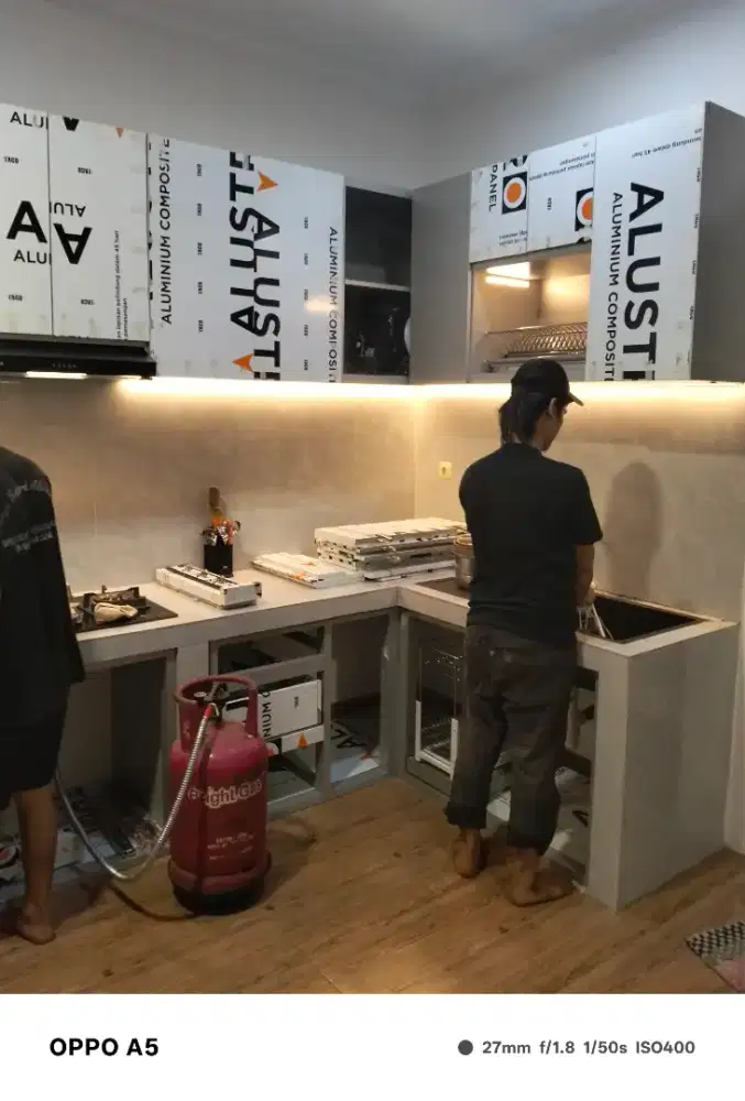 Kitchen set aluminium double layer