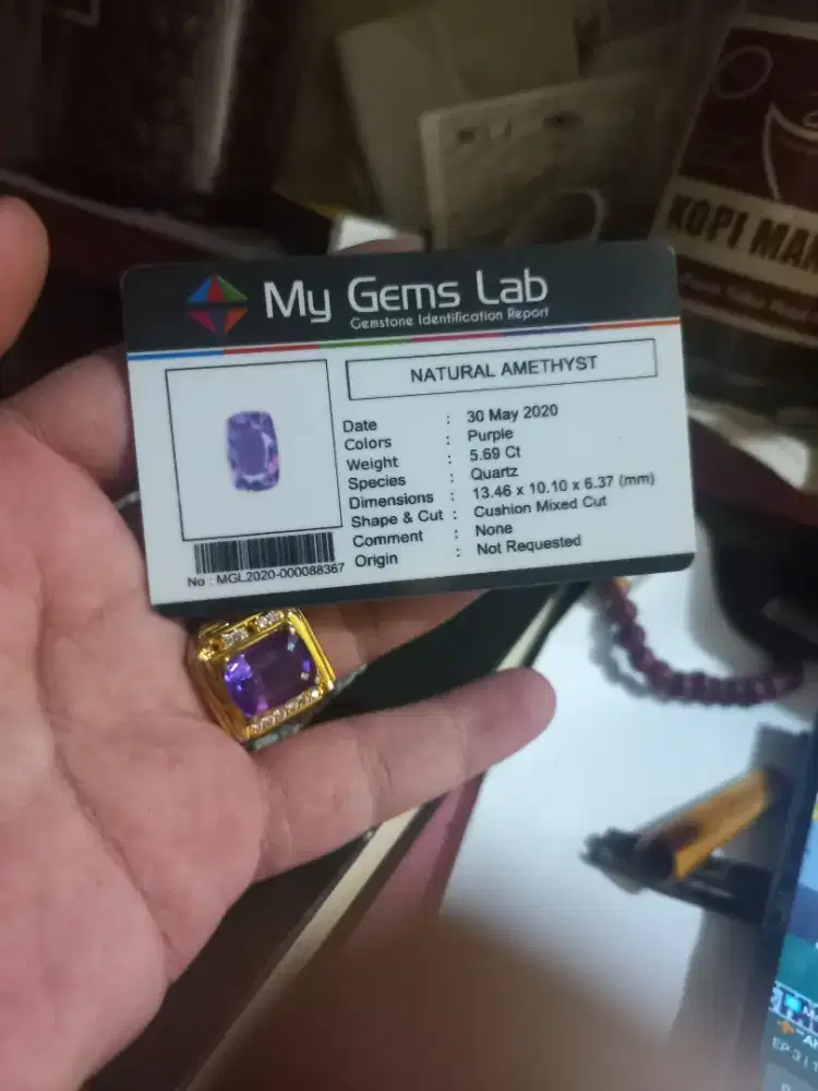 NATURAL AMETHYST ( KECUBUNG)