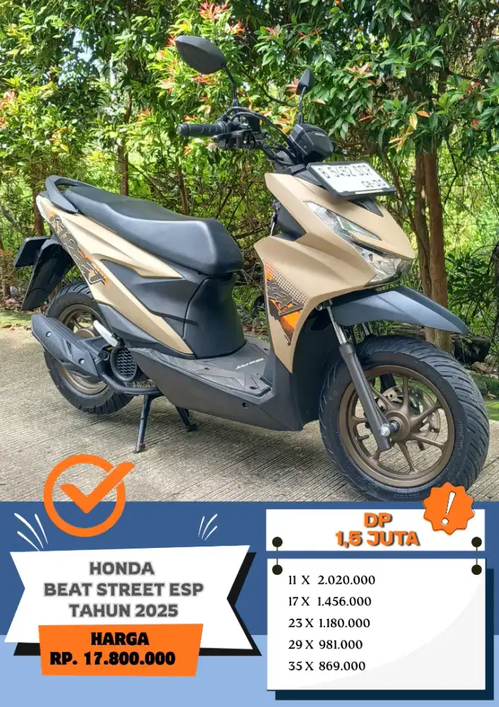 KM 1 RB!! HONDA BEAT STREET ESP TAHUN 2025