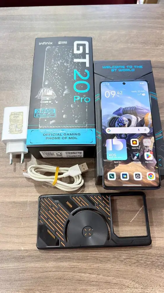 Infinix GT 20 Pro Black 8/256GB Resmi Lengkap