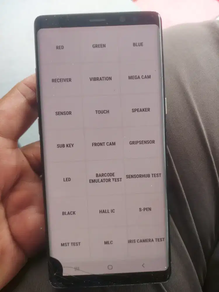 Samsung note 8 ram 6/64 minus.