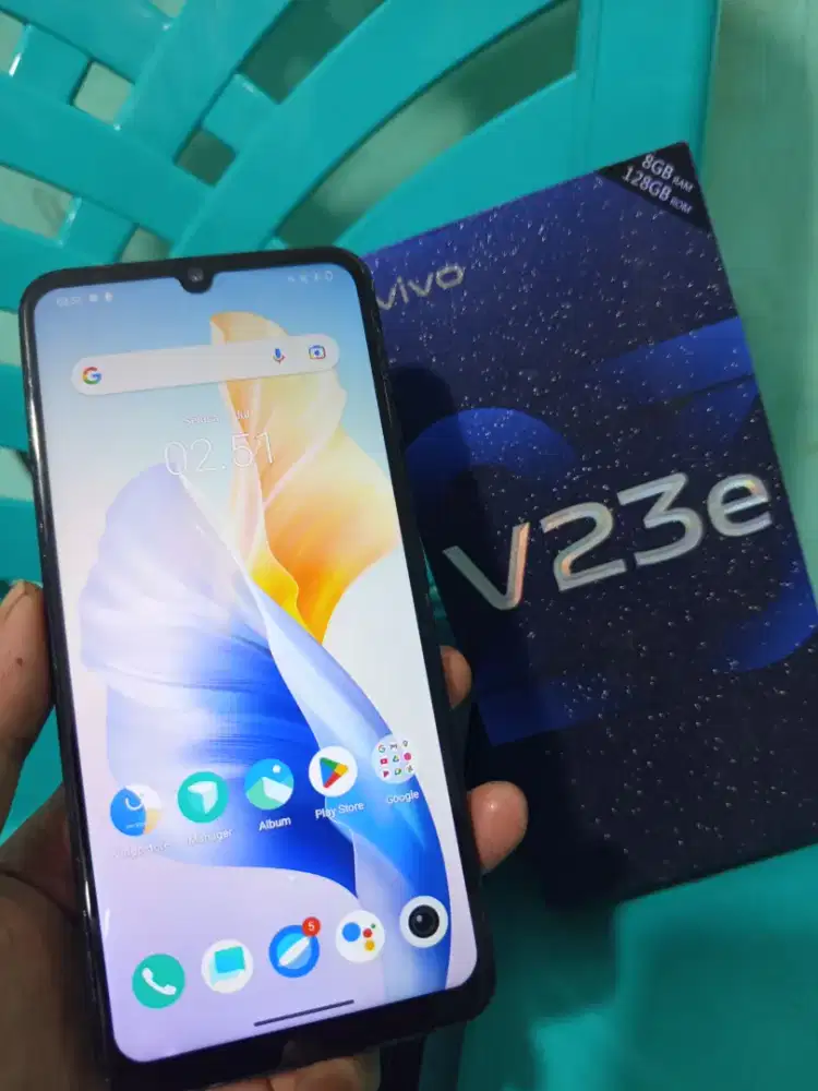 Vivo 23e 8+4/128 Fullset (hp+charger+dus+otg+softcase)