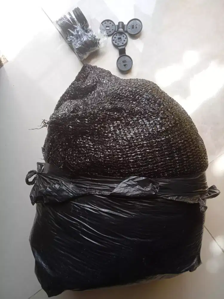 Paranet 75% uk 10x3m + Clip 10bh kondisi Baru