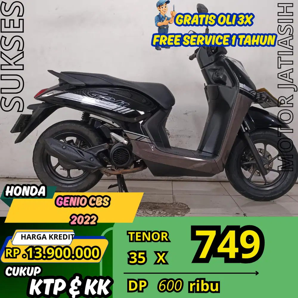 PROMO SPESIAL HONDA GENIO CBS 2022 DP CUMA 600 RIBU SYRAT KTP & KK