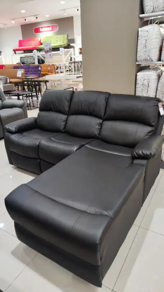 Promo Murah Sofa L Corner Hitam