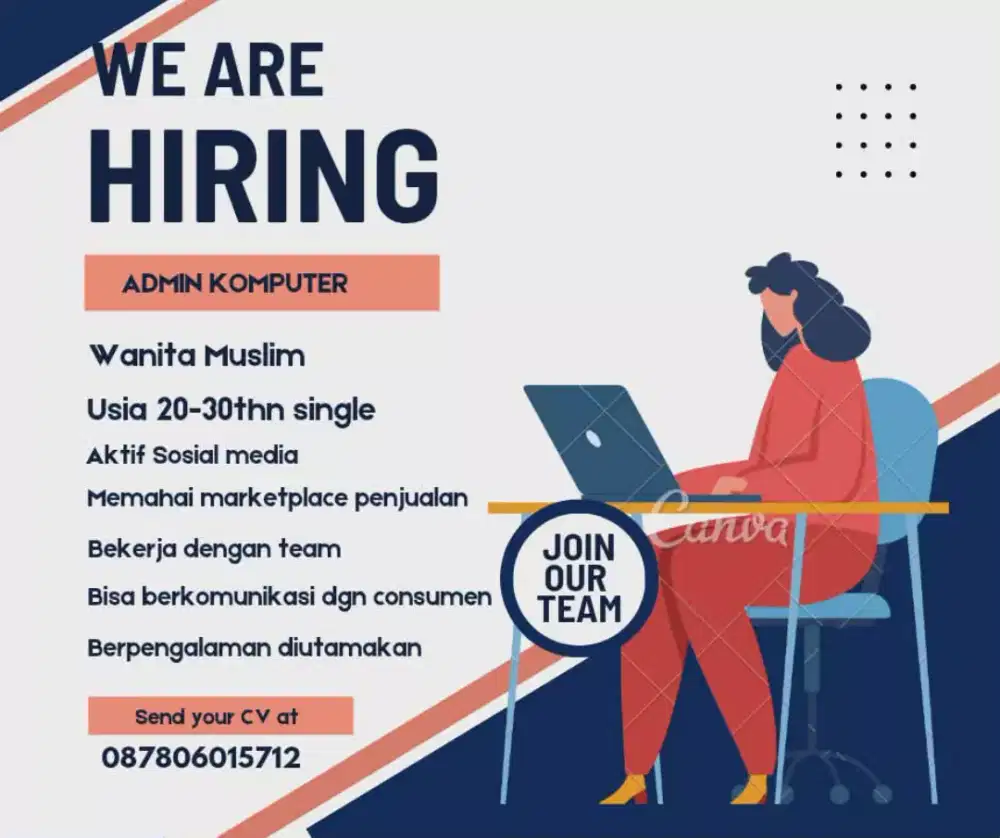 Lowongan Kerja admin Komputer