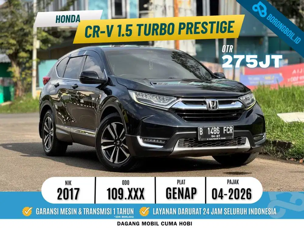 Crv prestige turbo 1.5 At 2017 hitam