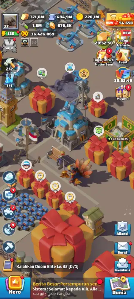 Akun last war hq 22,