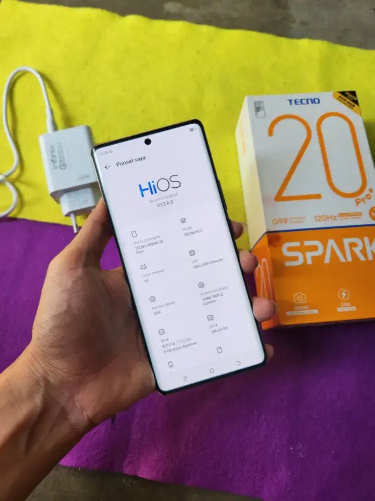Tecno spark 20 pro plus 8+8/256 | lengkap | Harga net