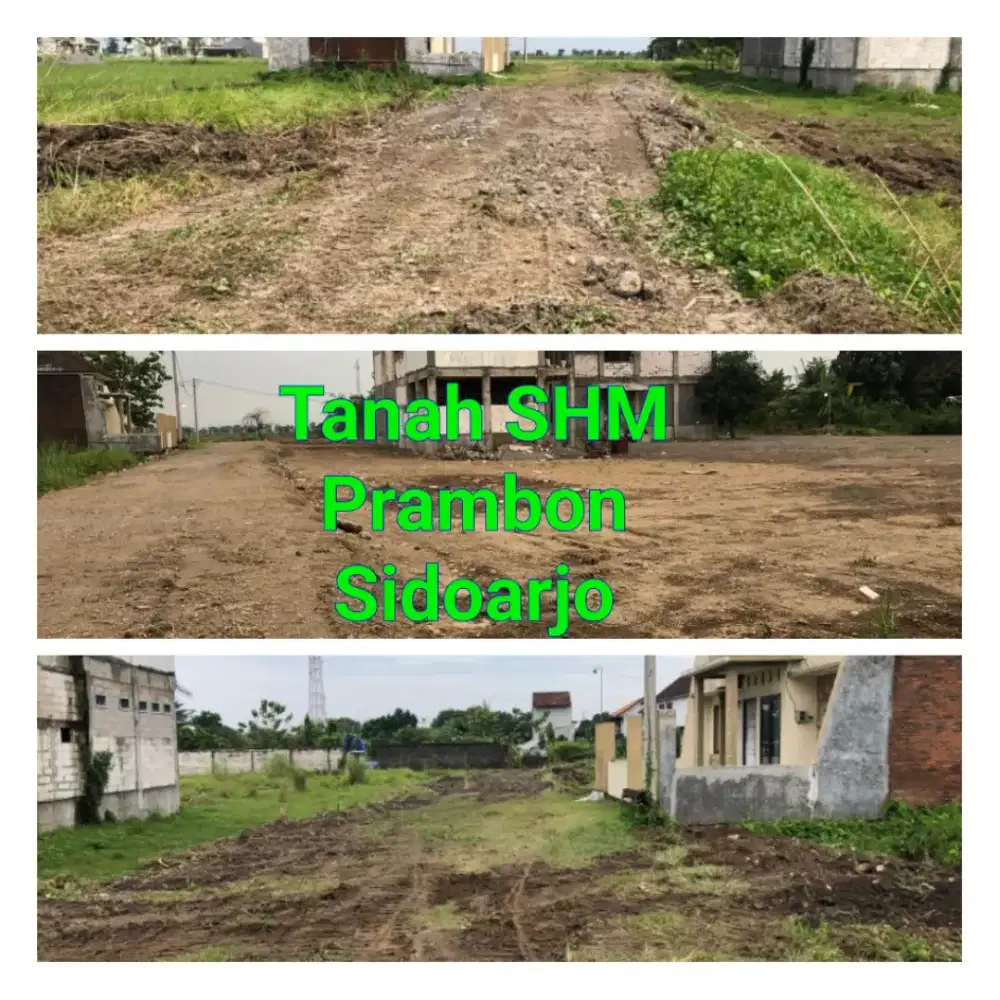 MURAH Tanah Sidoarjo SHM dekat Pasar Prambon