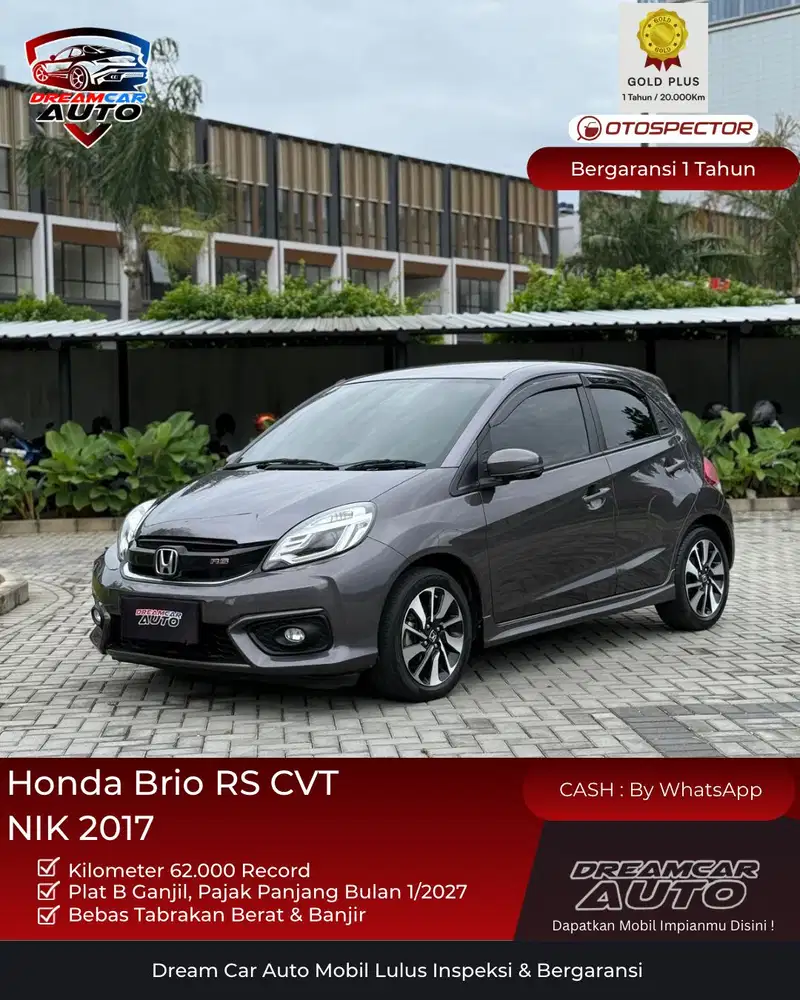 [KM62RB] Honda Brio RS CVT NIK 2018