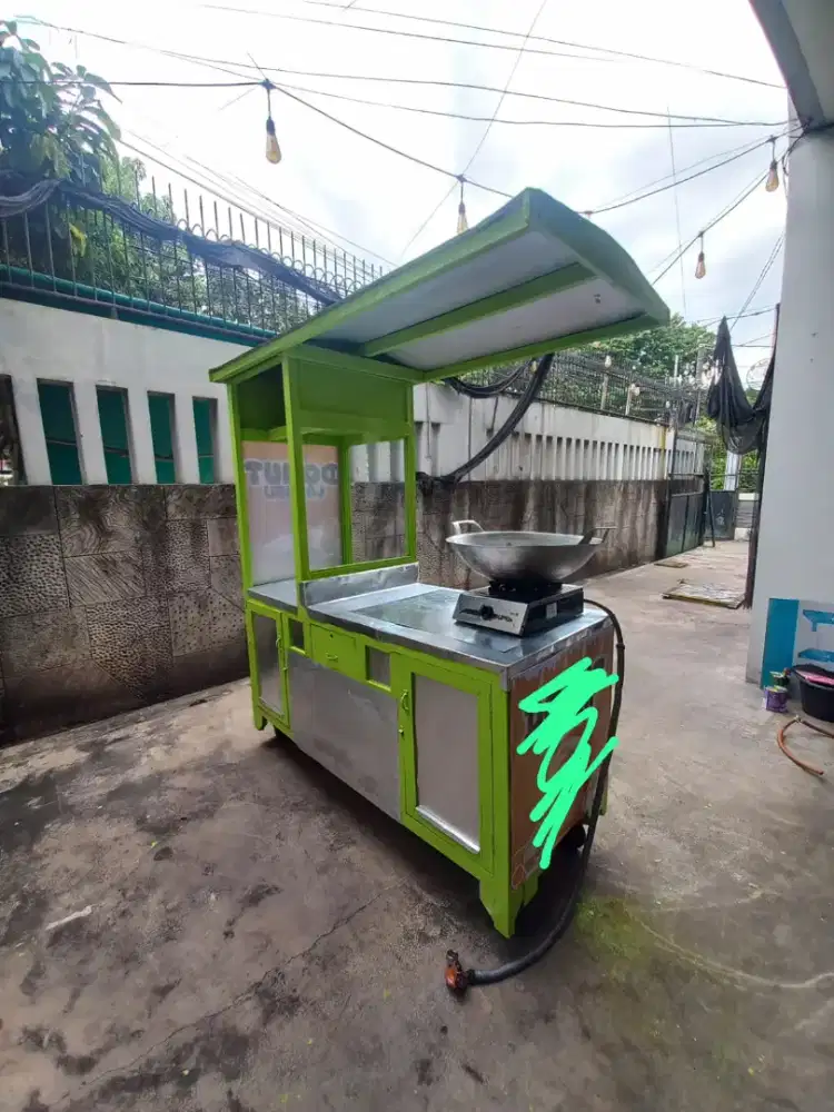 Gerobak jualan bisa untuk gorengan, nasi dll